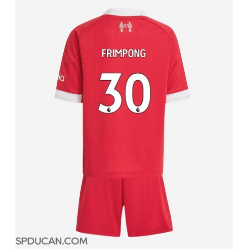 Dječji Nogometni Dres Liverpool Jeremie Frimpong #30 Domaci 2025-26 Kratak Rukav (+ Kratke hlače)